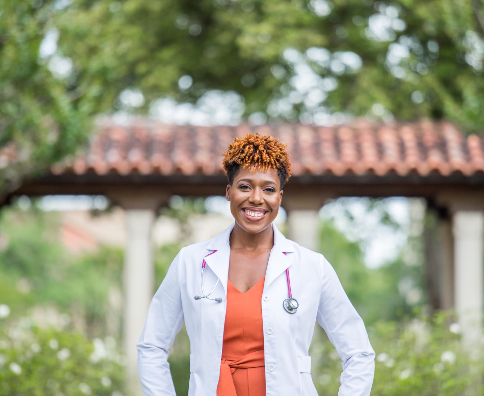 Dr. Laurenie Louissaint early in her medical career